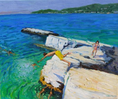 The Diver, Plates Rock, Skiathos, Greece, 2015 by Andrew Macara